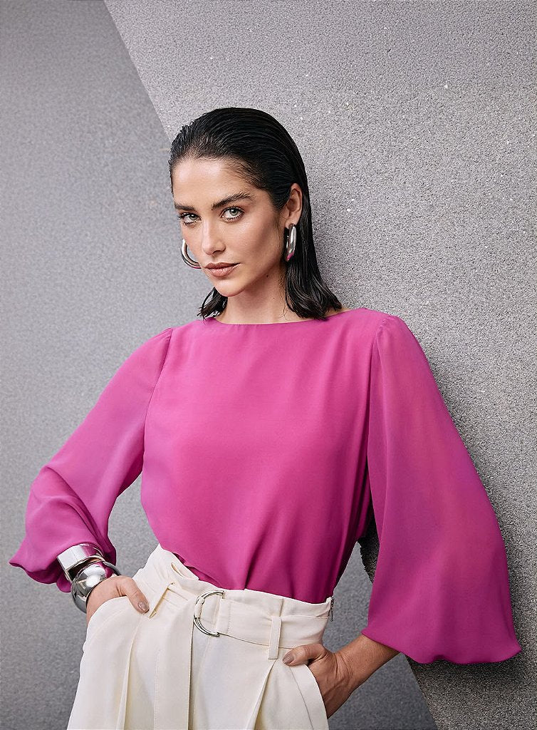 Blusa Drapeada Costas | We Fashion Outlet