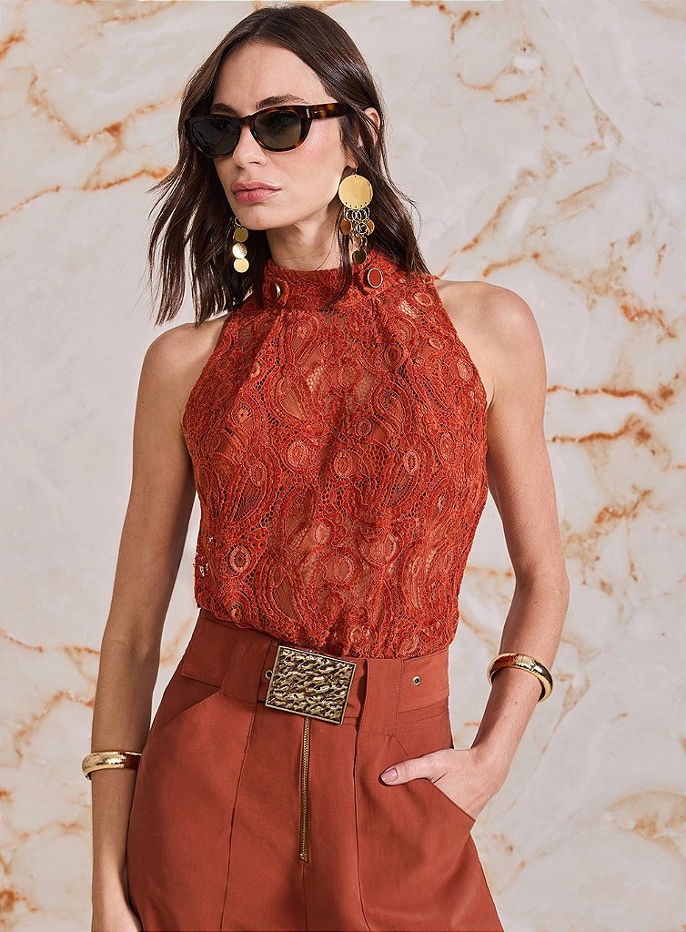 Conjunto Crochê Vermelho | We Fashion Outlet