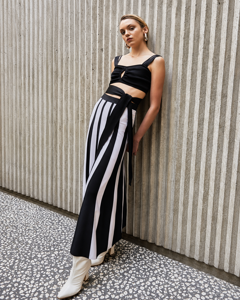 Conjunto Bicolor Tricô