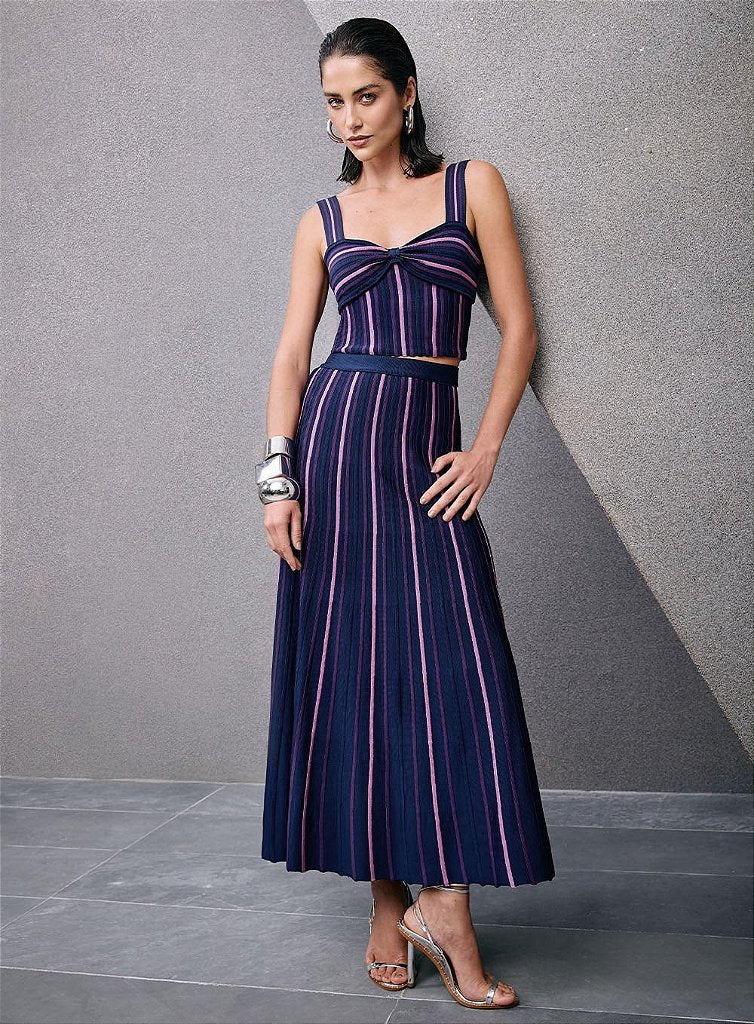 Conjunto Top e Saia Tricot Twist | We Fashion Outlet