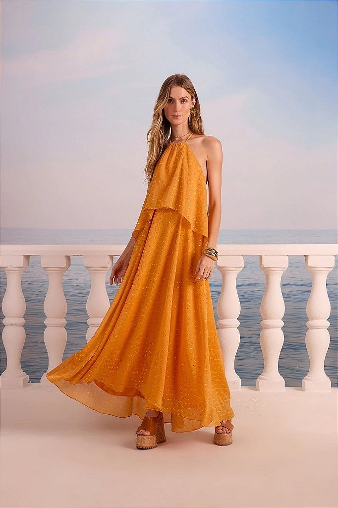 Vestido Fluxo Amarelo | We Fashion Outlet