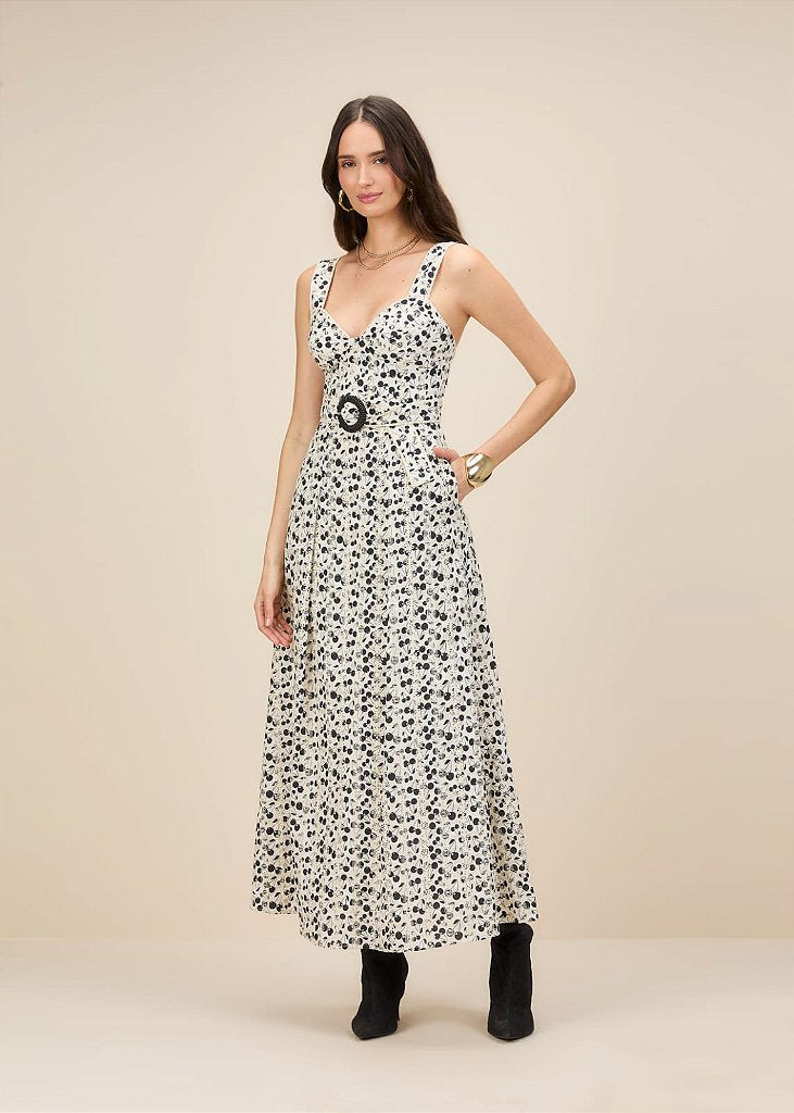 Vestido Maxi Midi Floral | We Fashion Outlet
