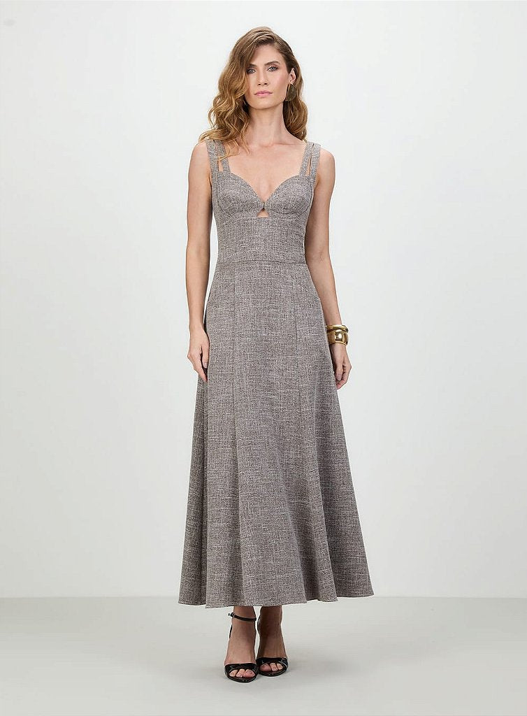 Vestido Midi Casual com Alças | We Fashion Outlet