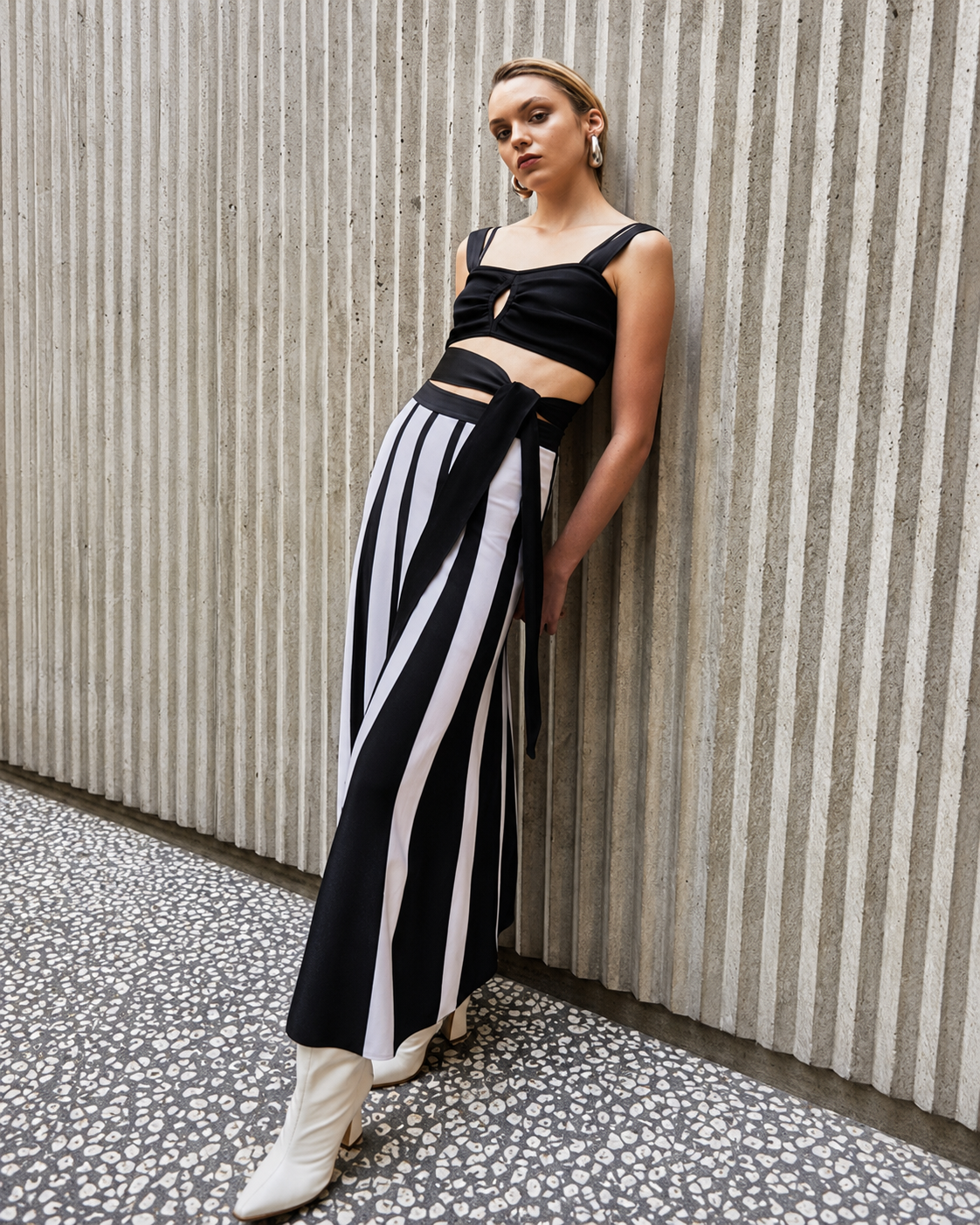 Conjunto Bicolor Tricô