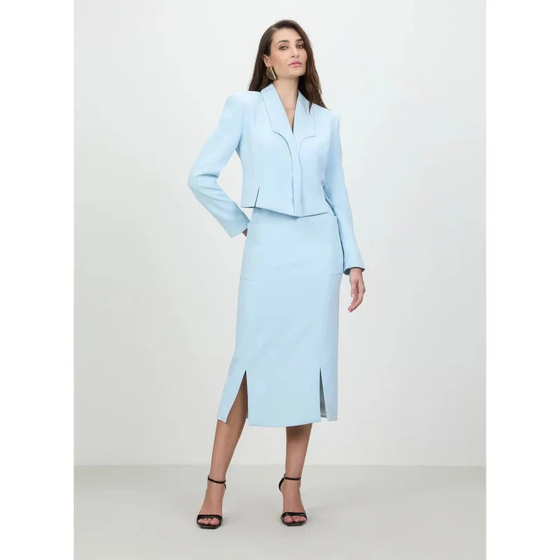 Conjunto Blazer Midi Azul Céu | We Fashion Outlet
