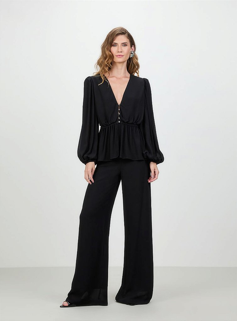 CONJUNTO BLUSA E CALÇA GEORGETE DESIRÉ