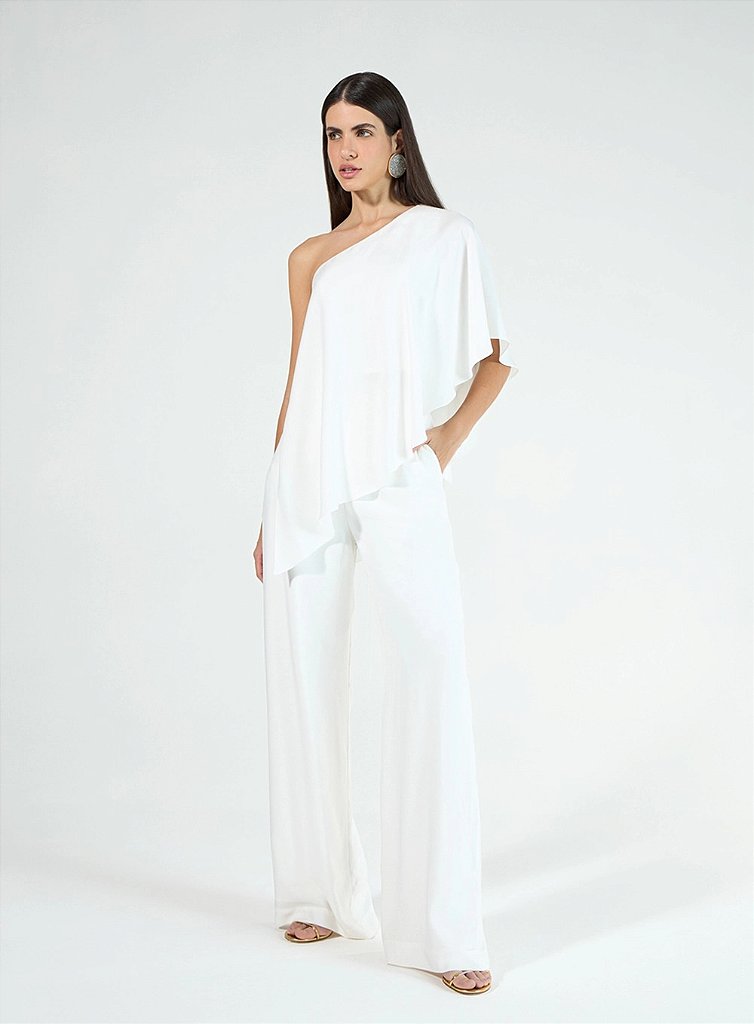 Conjunto Viscose Fluido Ombro Só | We Fashion Outlet