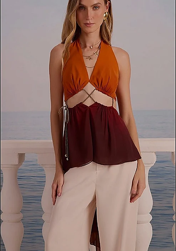 Conjunto Top e Calça Draped | We Fashion Outlet