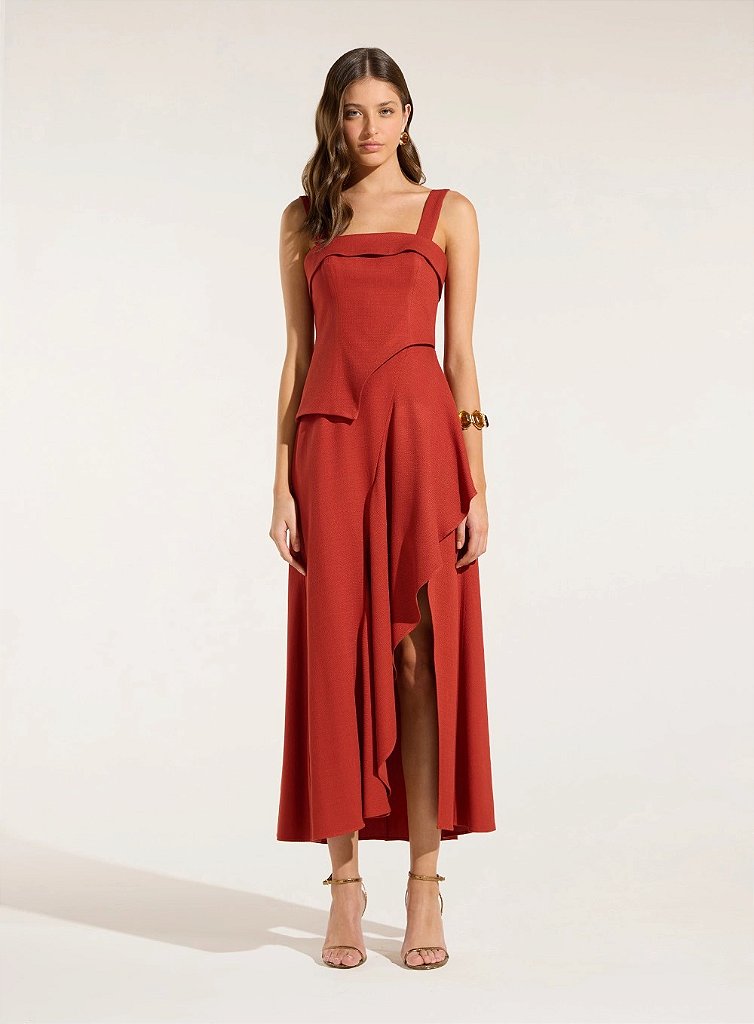 Vestido Assimétrico Midi | We Fashion Outlet
