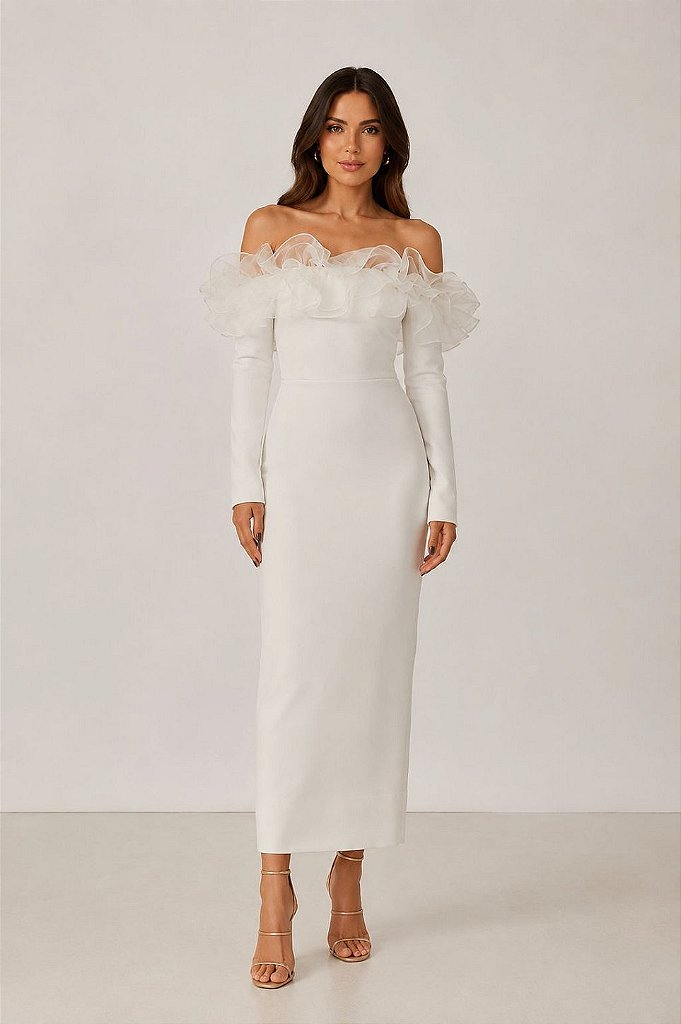 Vestido Midi Elegante | We Fashion Outlet